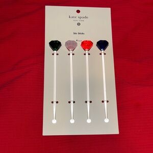 NIB Kate Spade Colorful Gem Stir Sticks